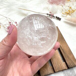 Gorgeous Clear Quartz Sphere